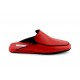 men's slippers MONTENAPO deep red milled calf leather